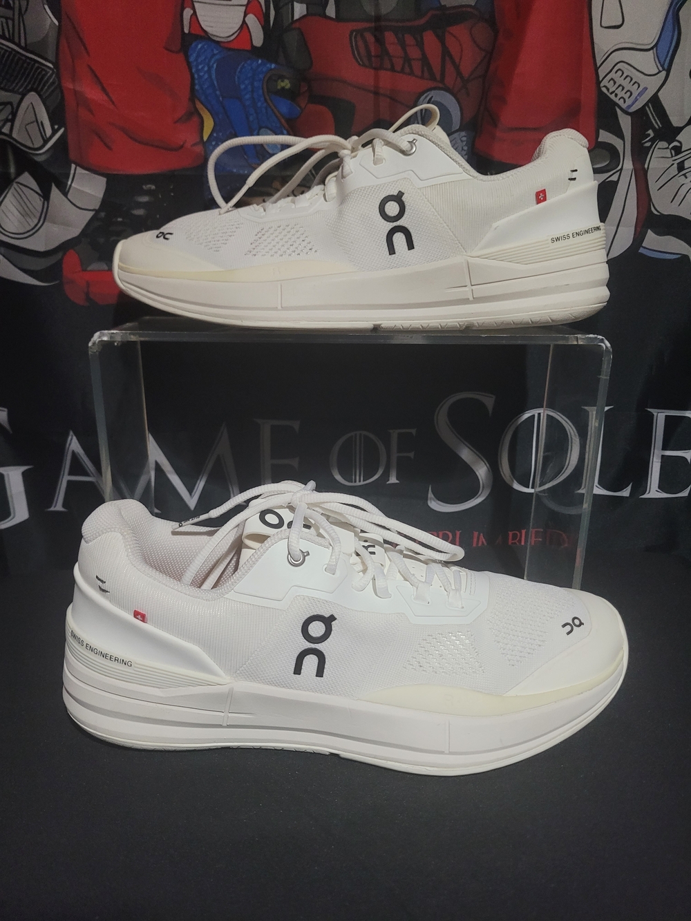 On The Roger Pro Running Shoes — Undyed White